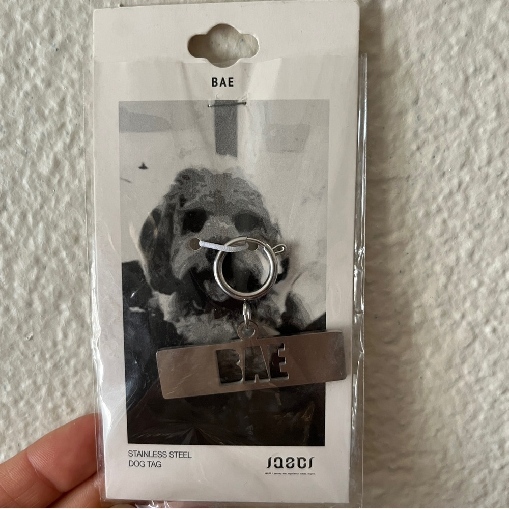 New BAE Stainless Steel Dog Tag, 1.75”